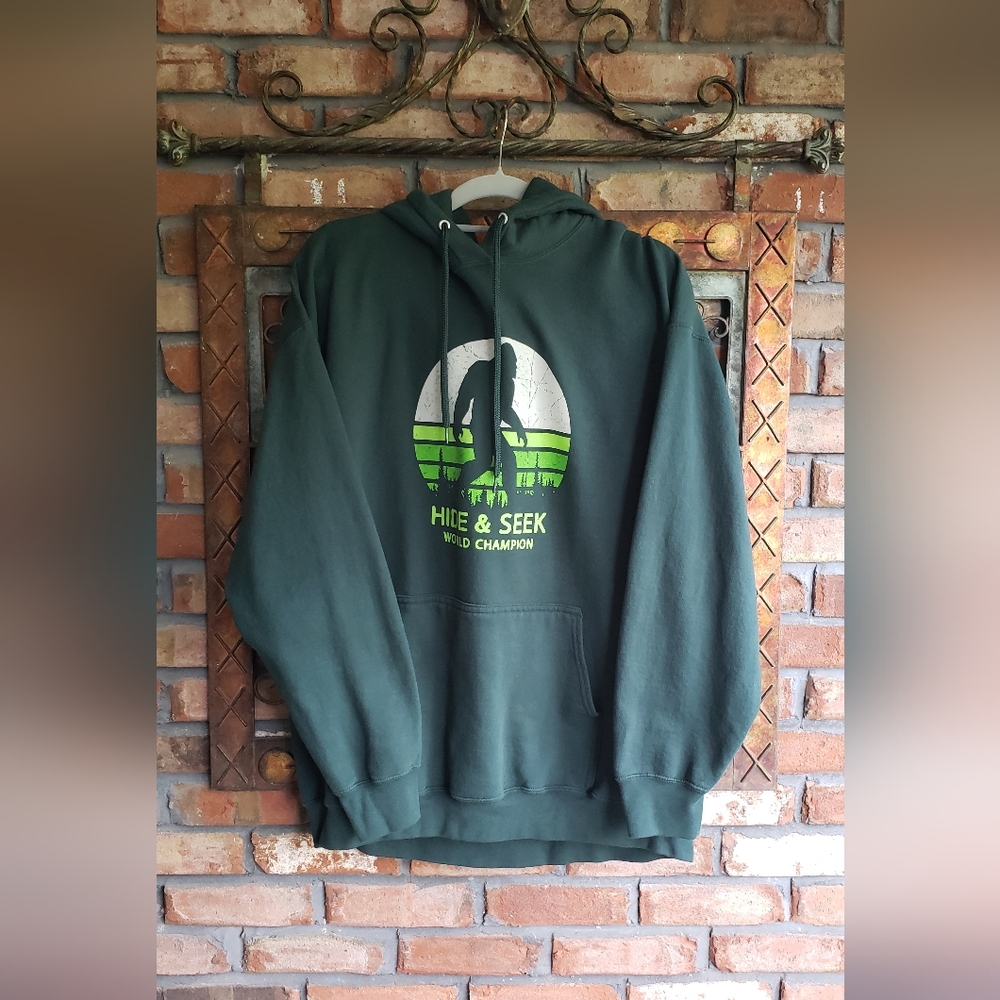 Green Hide & Seek Wild Champion Hoodie